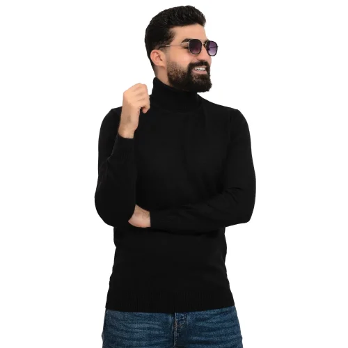 هايكول أسود شتوي رجالي